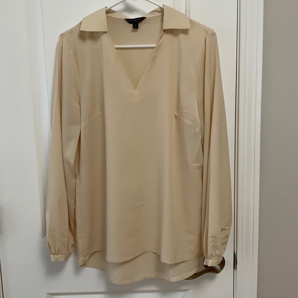 Banana Republic Factory Cream Blouse